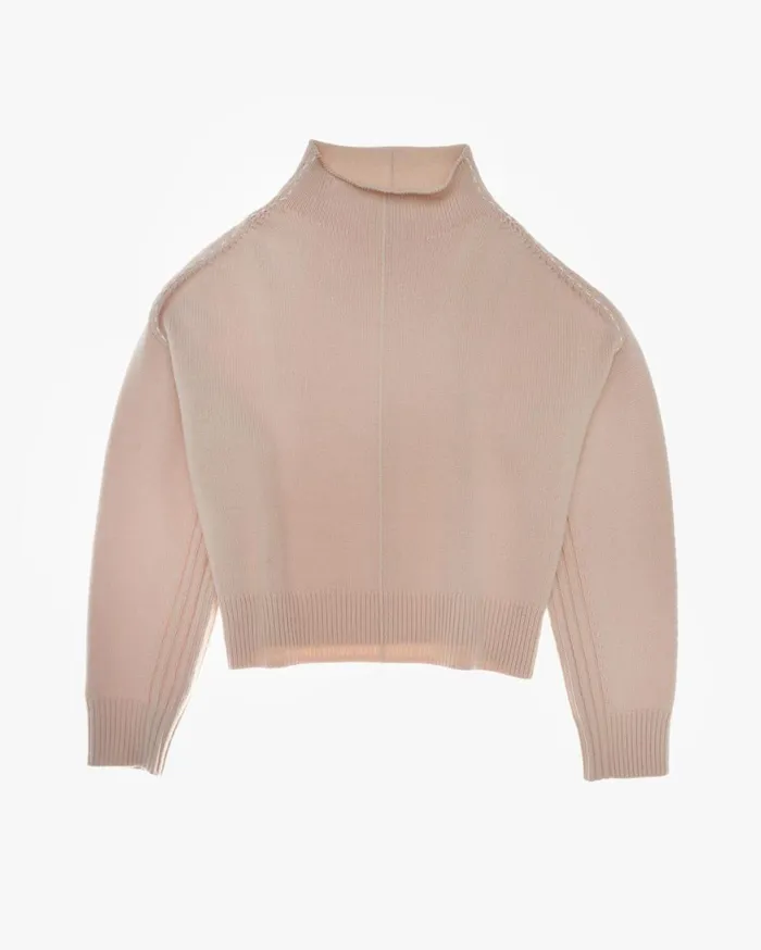 Women Stitch Mockneck Top Muslin Helmut Lang Sweaters