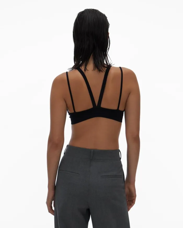 Women Strap Bra Black Helmut Lang TShirts and Sweatshirts