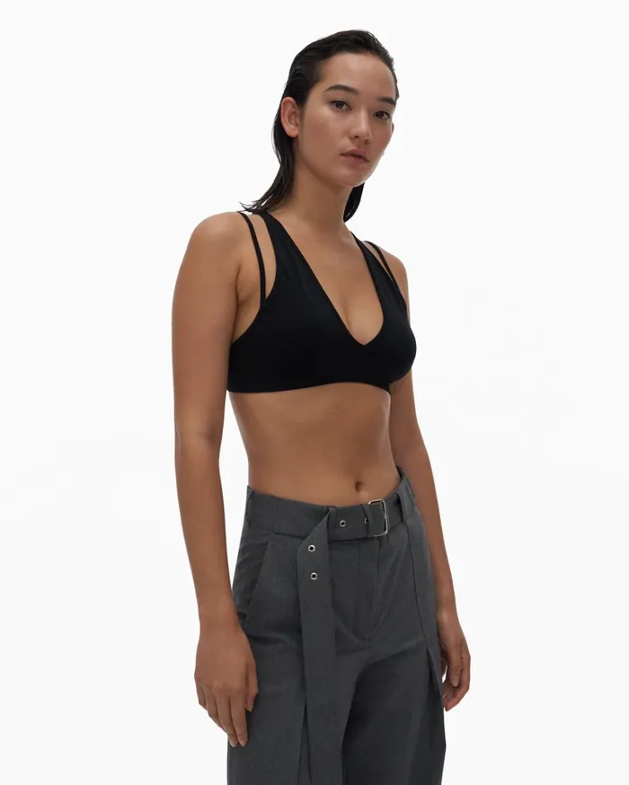 Women Strap Bra Black Helmut Lang TShirts and Sweatshirts