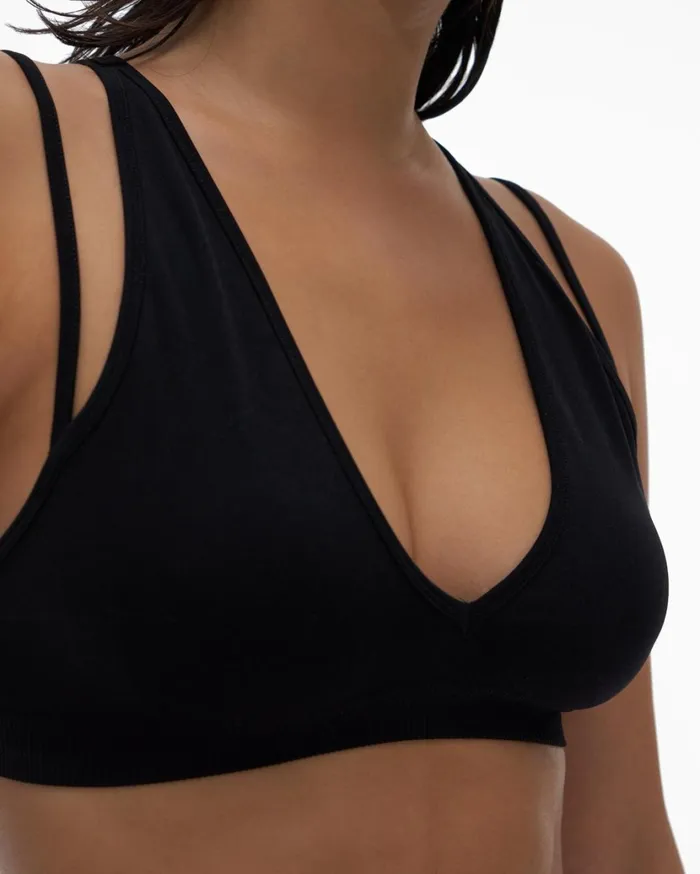 Women Strap Bra Black Helmut Lang TShirts and Sweatshirts