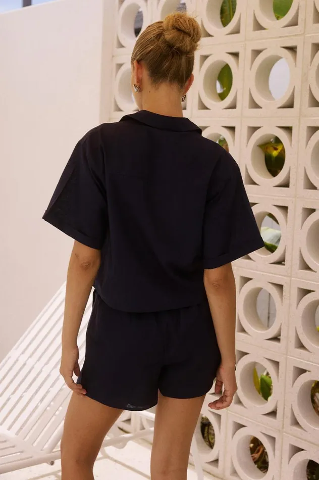 Women Summer Sets Runaway The Label BRIONNI SHORT Black