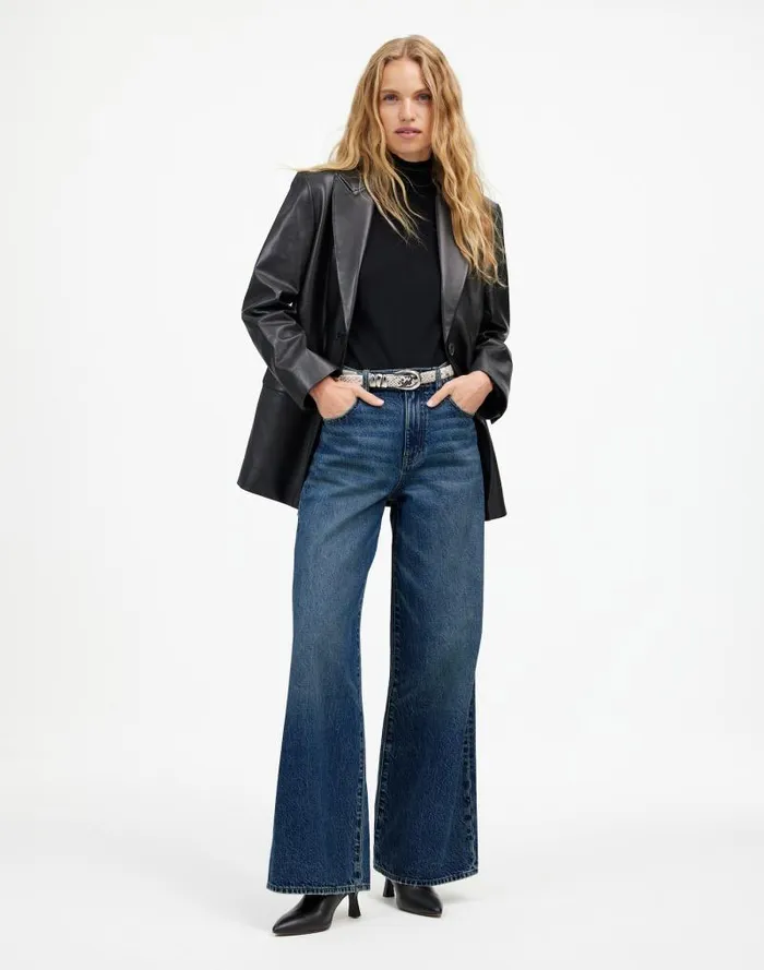 Women SuperwideLeg Jeans Concho Wash Madewell Jeans