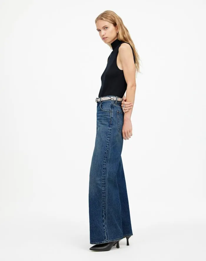 Women SuperwideLeg Jeans Concho Wash Madewell Jeans
