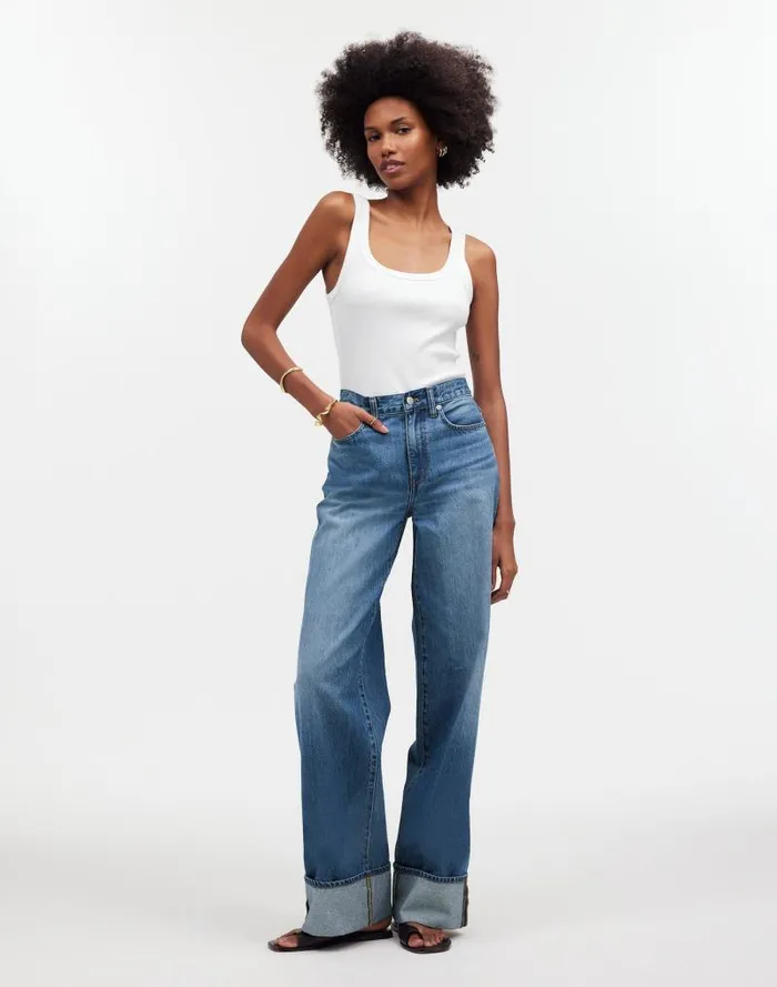 Women SuperwideLeg Jeans In Fannin Wash Fannin Wash Madewell Jeans