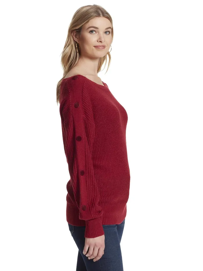 Women Sweaters Jessica Simpson Adley Sweater In Rio Red Rio Red