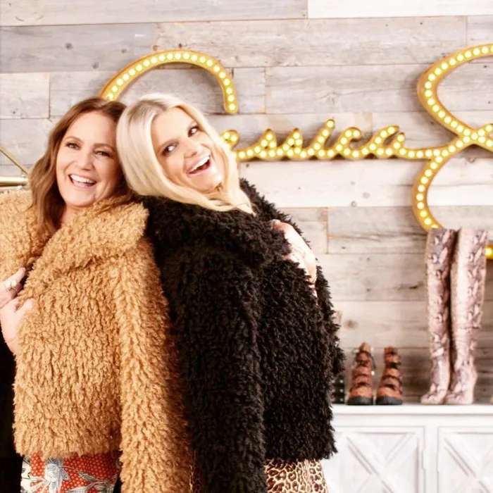 Women Sweaters Jessica Simpson Sasha Fur Jacket In Sepia Rose Sepia Rose