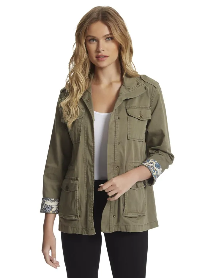 Women Sweaters Jessica Simpson Utility Jacket In Kalamata Kalamata
