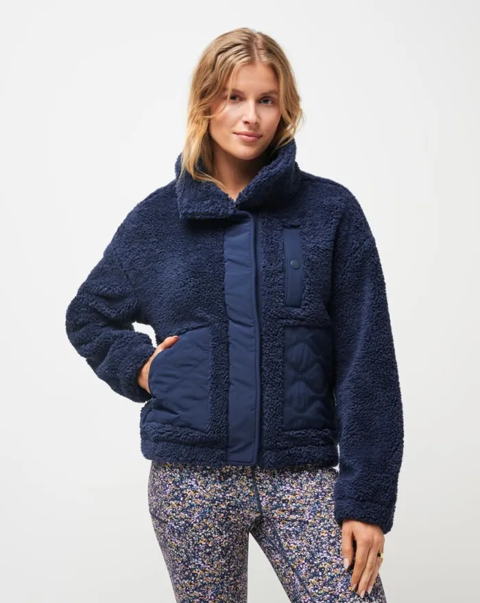 Women SWEET HEAT FULL ZIP Navy Blazer TravisMathew Jackets