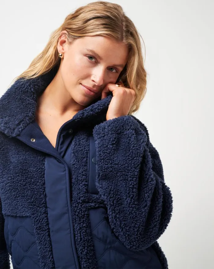 Women SWEET HEAT FULL ZIP Navy Blazer TravisMathew Jackets