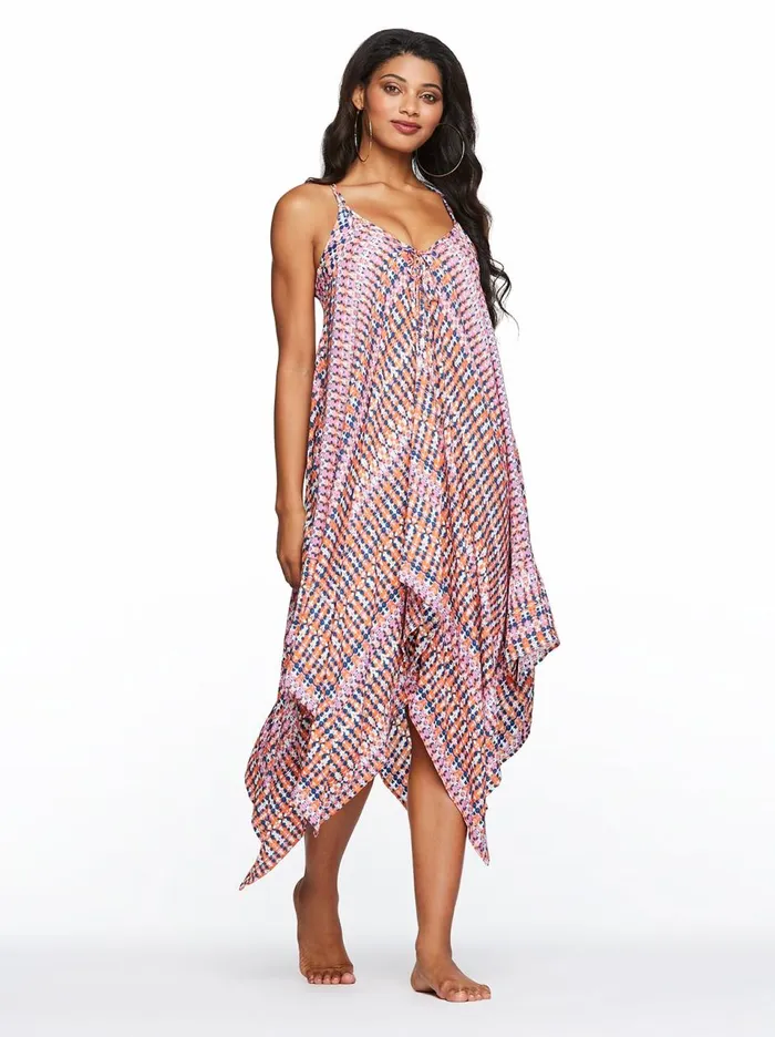 Women Swim Jessica Simpson Laguna Beach Cover Up In Fuschia Fuschia Print