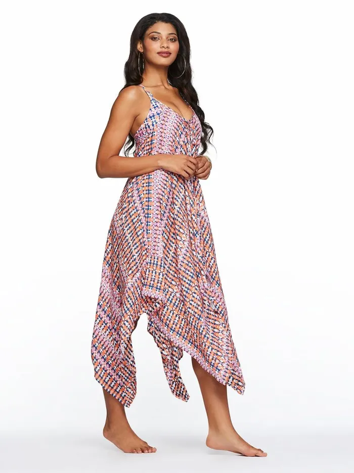 Women Swim Jessica Simpson Laguna Beach Cover Up In Fuschia Fuschia Print