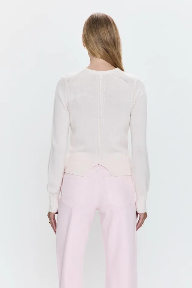 Women Taye Shrunken Cardigan 8211 Barely Pink Pistola Denim Sweaters and Knits