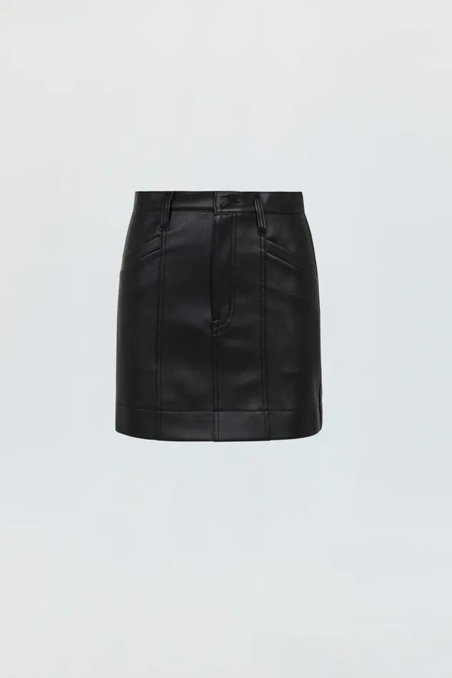 Women Tera High Rise Mini Skirt 8211 Slate Black Pistola Denim Skirts