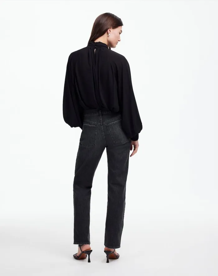 Women The 03990s Straight Jean In Rojas Wash Tux Stripe Edition Rojas Wash Madewell Jeans