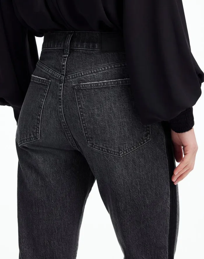 Women The 03990s Straight Jean In Rojas Wash Tux Stripe Edition Rojas Wash Madewell Jeans