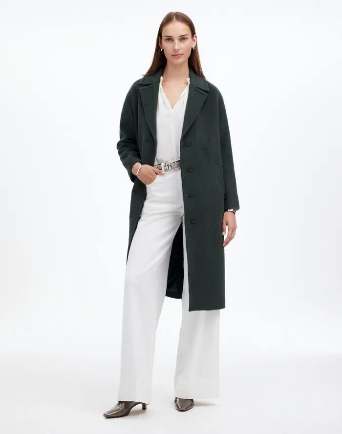 Women The Alonzo Coat Luxury Forest Madewell Coats Jackets