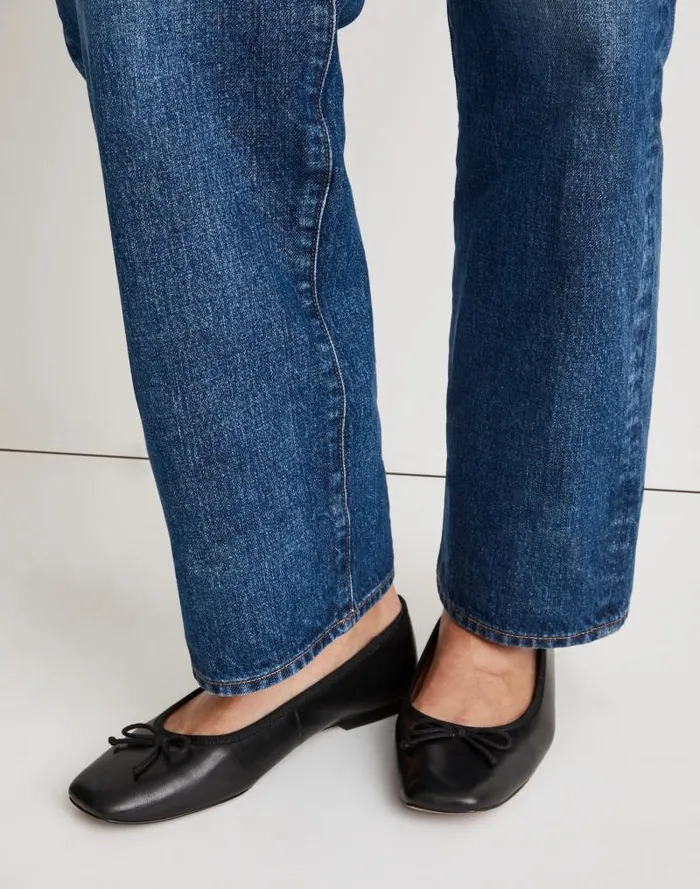 Women The Anelise Ballet Flat True Black Madewell Flats and Loafers