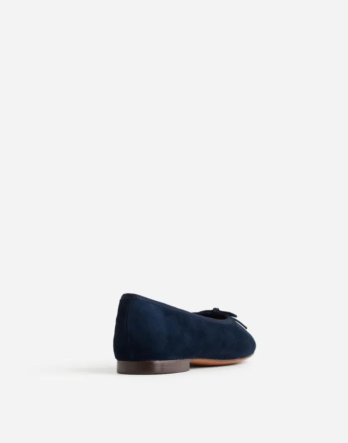 Women The April Ballet Flat Deep Indigo Madewell Flats and Loafers