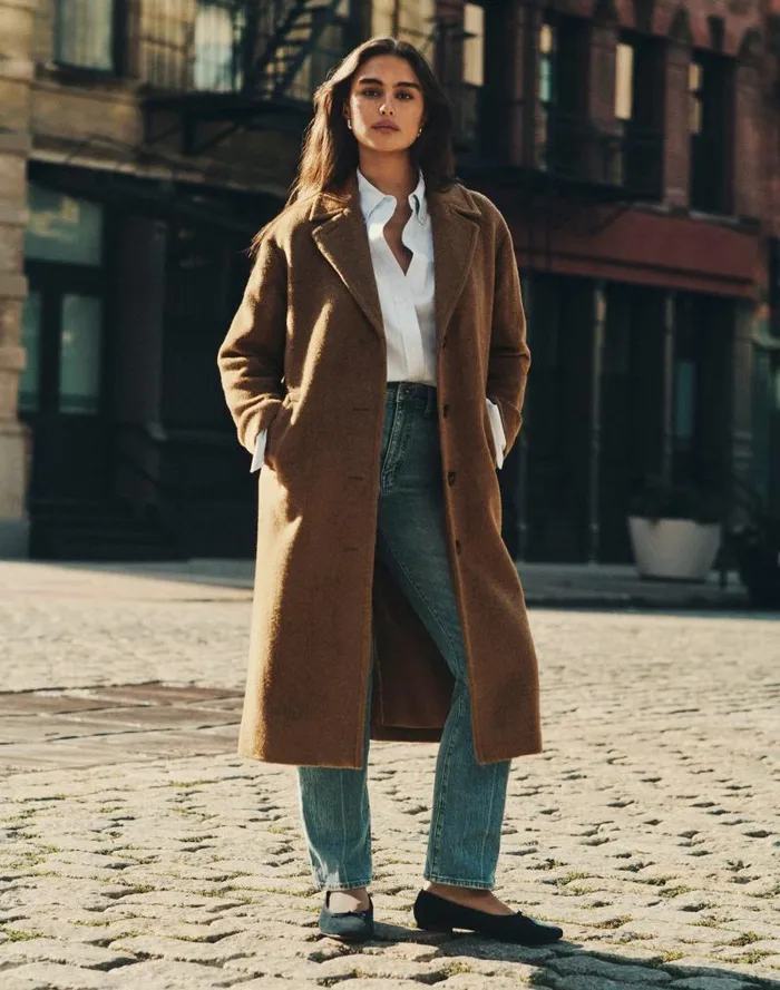 Women The April Ballet Flat Deep Indigo Madewell Flats and Loafers