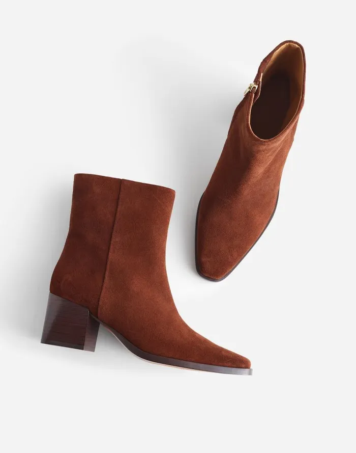 Women The Ardin Ankle Boot Soft Mahogany Madewell Boots