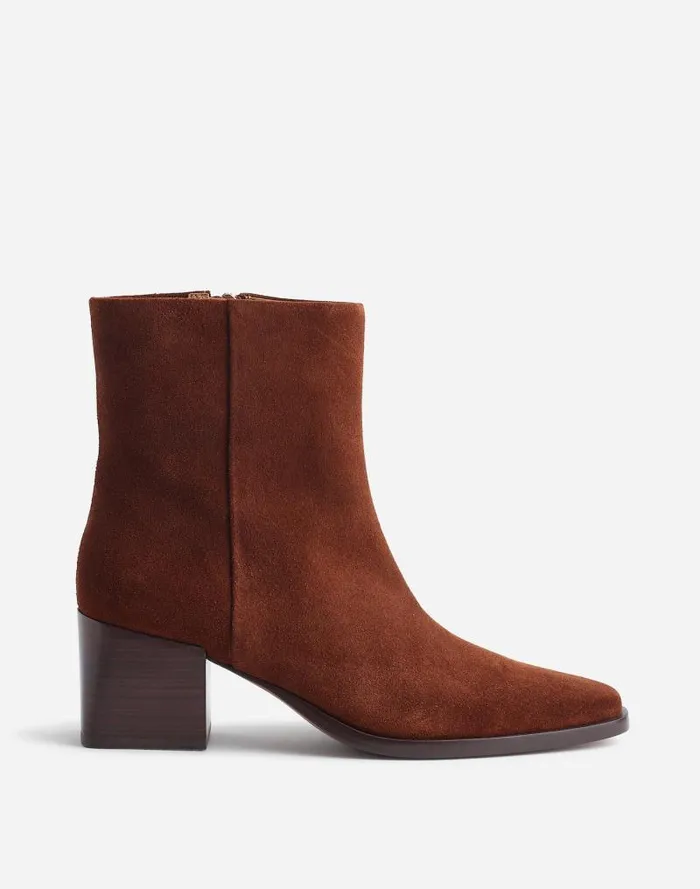 Women The Ardin Ankle Boot Soft Mahogany Madewell Boots