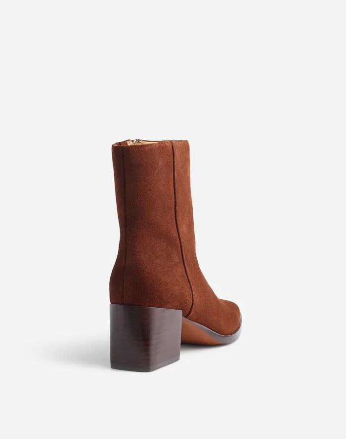 Women The Ardin Ankle Boot Soft Mahogany Madewell Boots