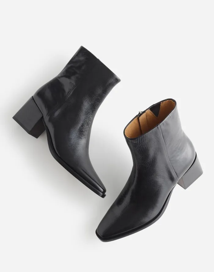 Women The Ardin Ankle Boot True Black Madewell Boots