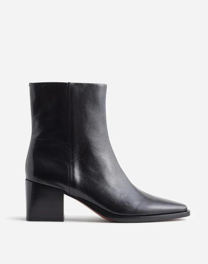 Women The Ardin Ankle Boot True Black Madewell Boots
