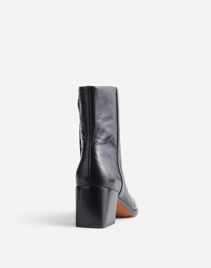 Women The Ardin Ankle Boot True Black Madewell Boots