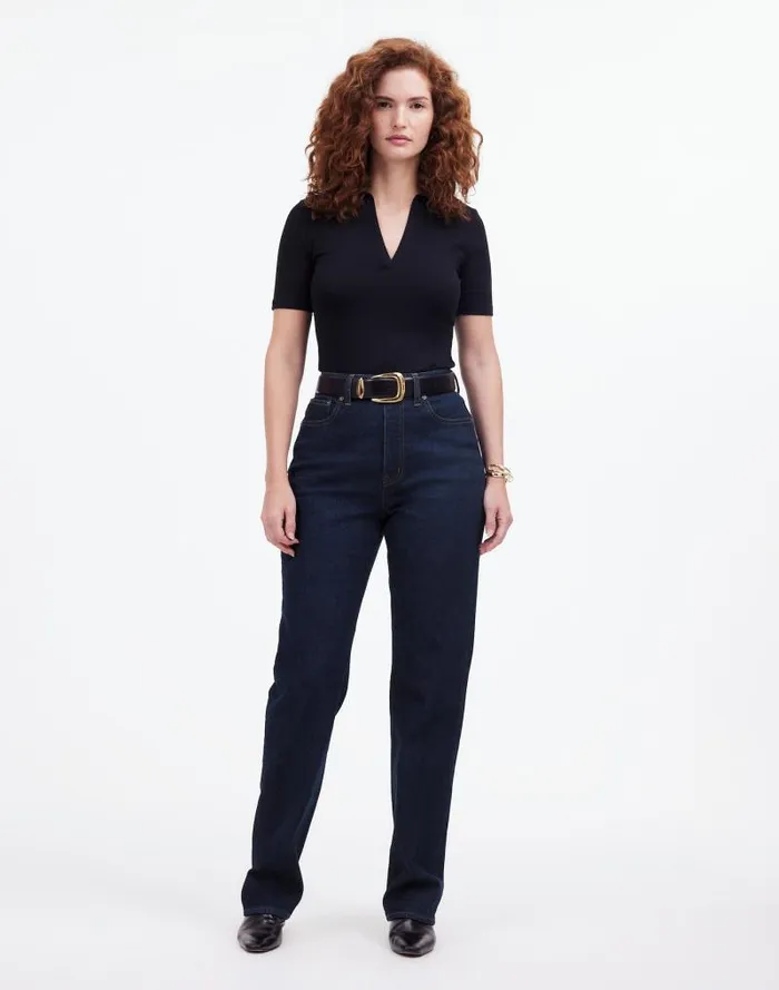Women The Curvy 03990s Straight Jean Norman Wash Madewell Jeans