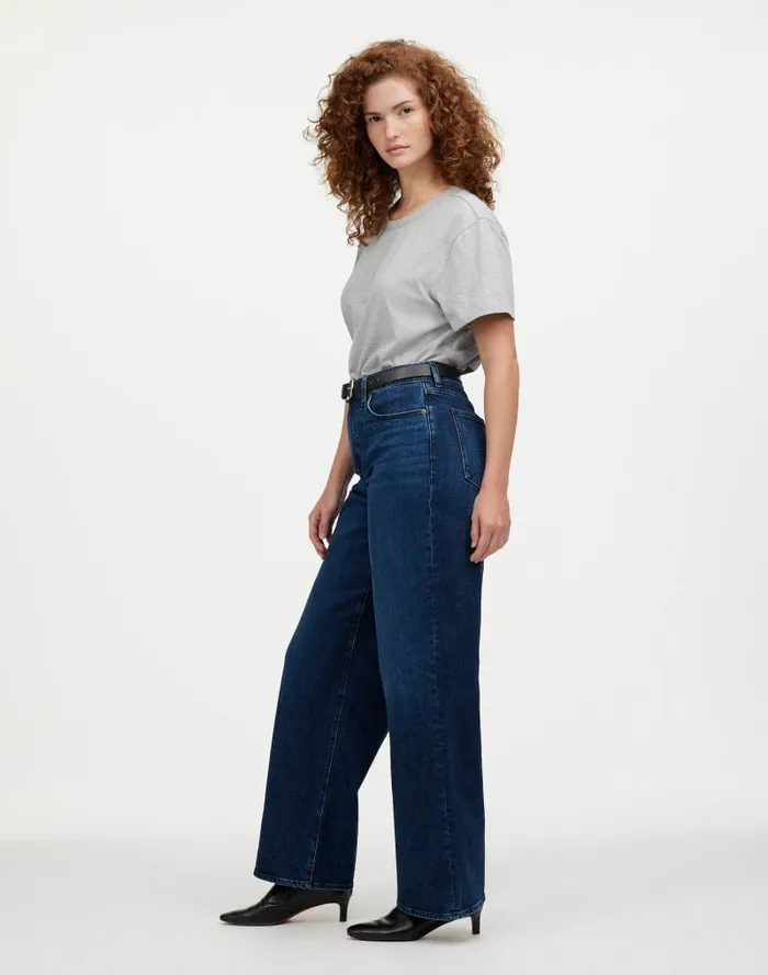 Women The Curvy Perfect Vintage WideLeg Jean Nighthawk Wash Madewell Jeans