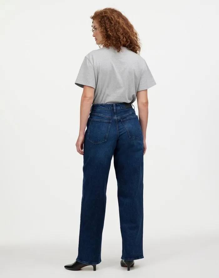 Women The Curvy Perfect Vintage WideLeg Jean Nighthawk Wash Madewell Jeans
