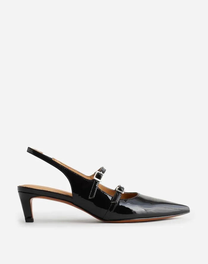 Women The Davina Slingback Pump True Black Madewell Heels
