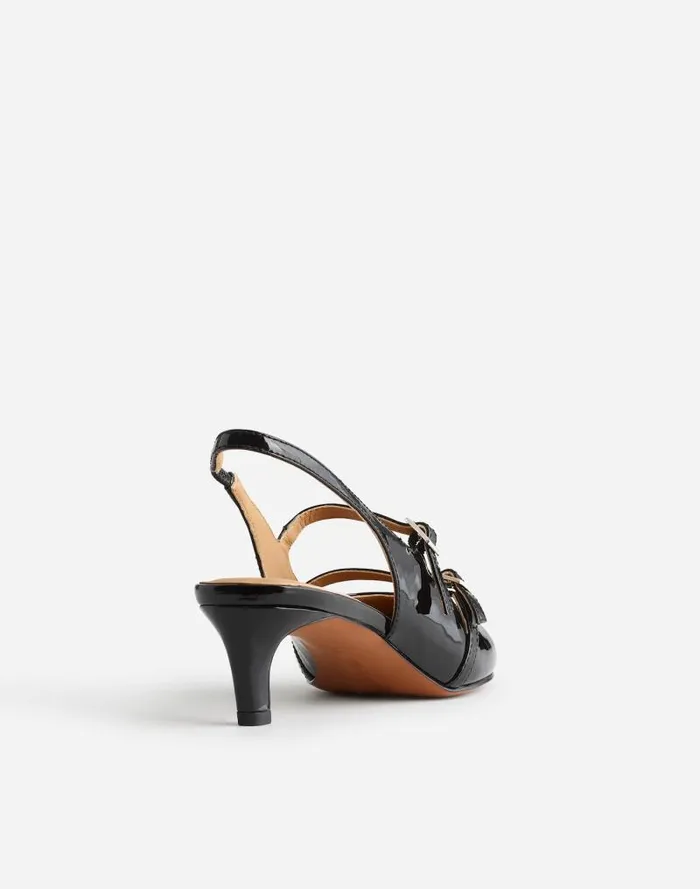 Women The Davina Slingback Pump True Black Madewell Heels