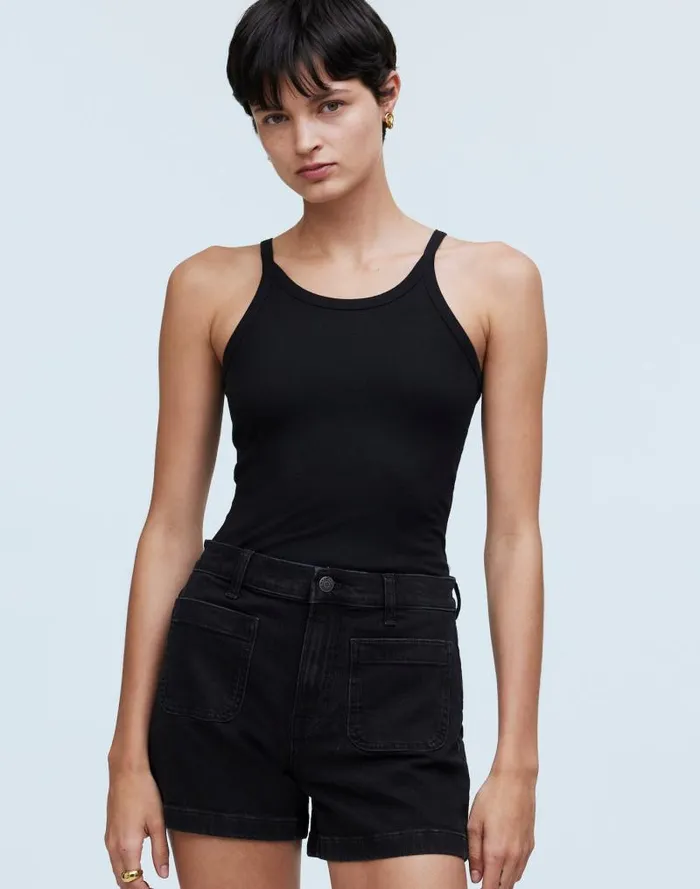 Women The Denim Emmett Short Patch Pocket Edition Sendhurst Wash Madewell Shorts Women The Denim Emmett Short Patch Pocket Edition Sendhurst Wash Madewell Shorts