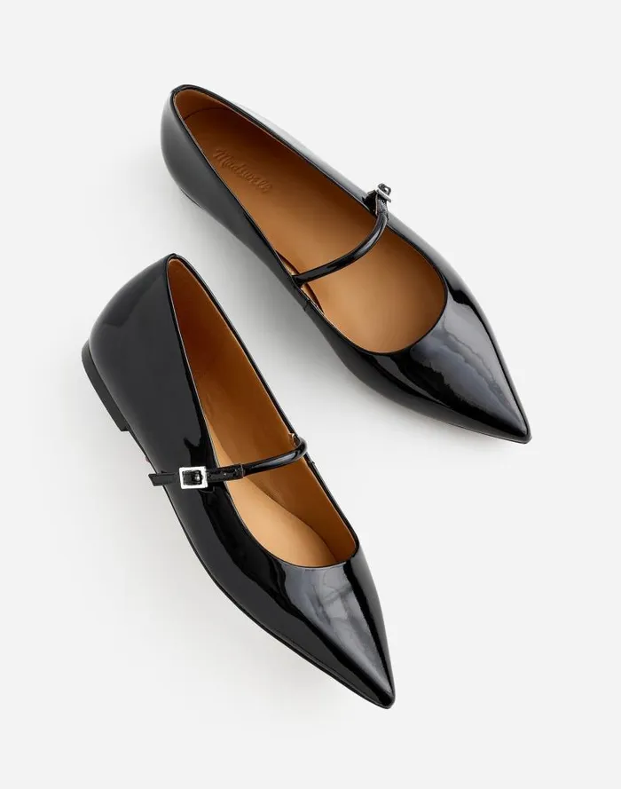 Women The Elsie Mary Jane Flat True Black Madewell Flats and Loafers