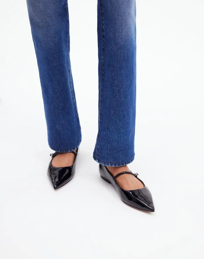 Women The Elsie Mary Jane Flat True Black Madewell Flats and Loafers