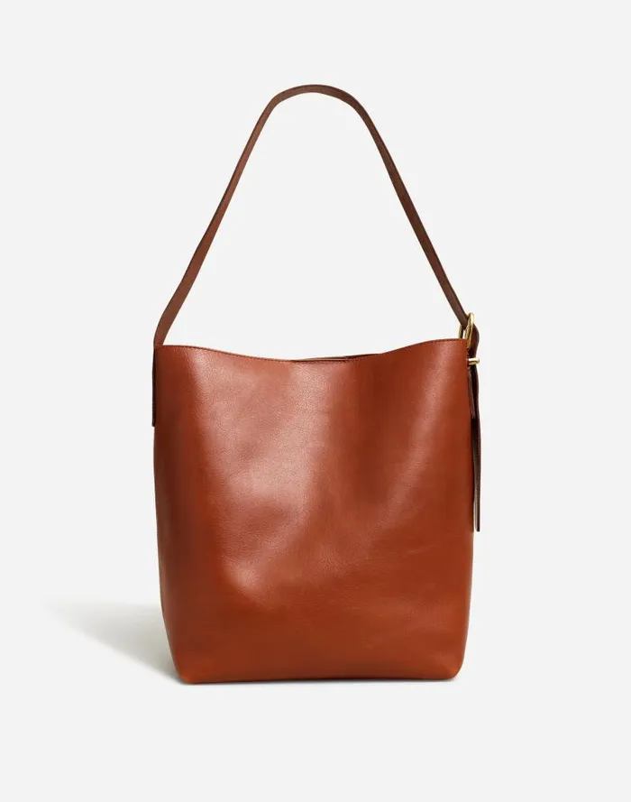 Women The Essential Bucket Tote Warm Cinnamon Madewell Bags