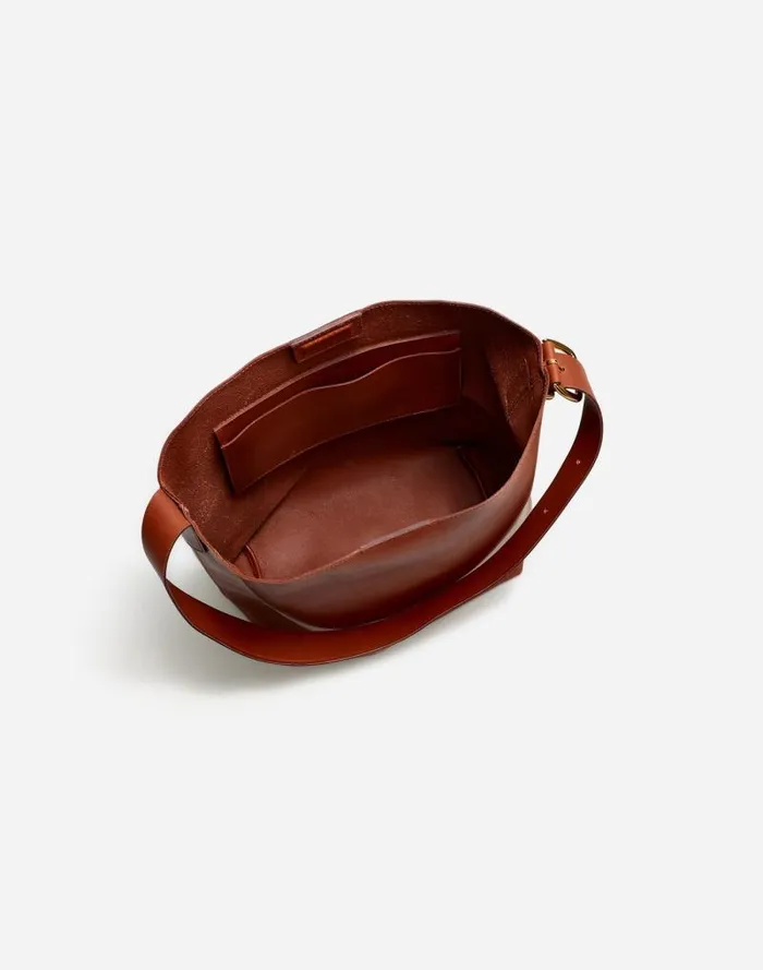 Women The Essential Bucket Tote Warm Cinnamon Madewell Bags
