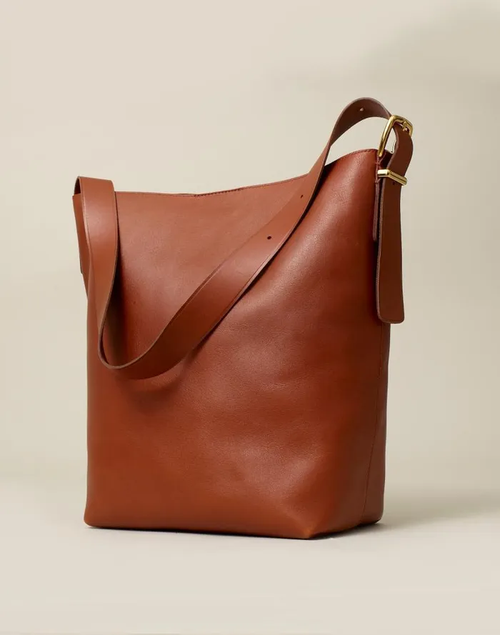 Women The Essential Bucket Tote Warm Cinnamon Madewell Bags
