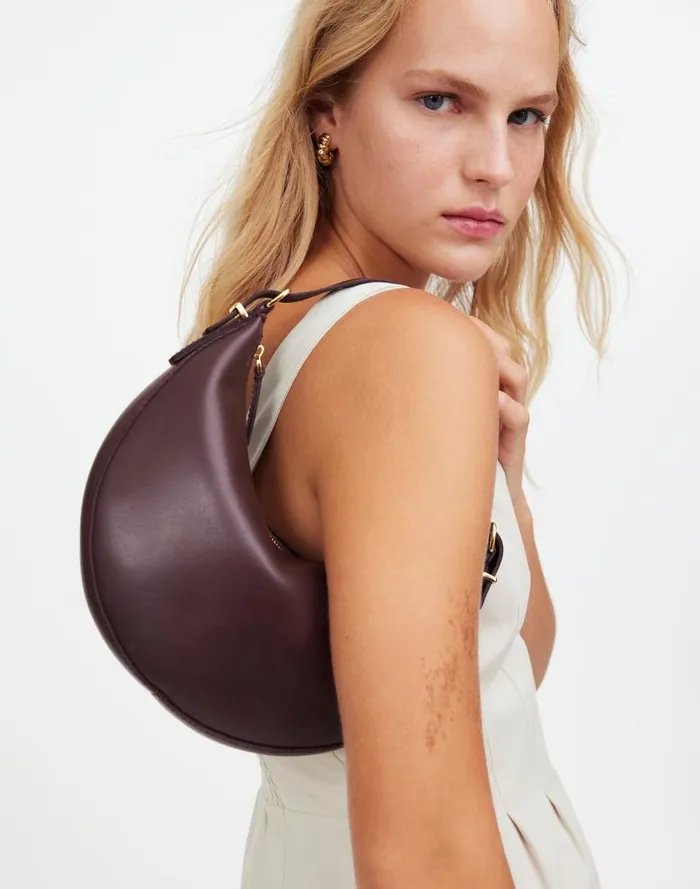 Women The Essential Convertible Top Handle Crossbody Mini Bag Chocolate Raisin Madewell Bags