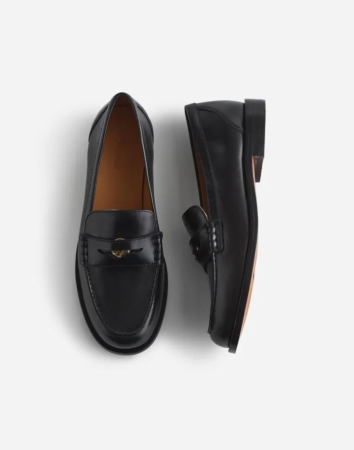 Women The Grayson Penny Loafer True Black Madewell Flats and Loafers