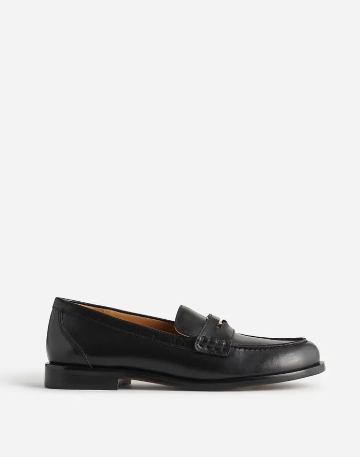 Women The Grayson Penny Loafer True Black Madewell Flats and Loafers