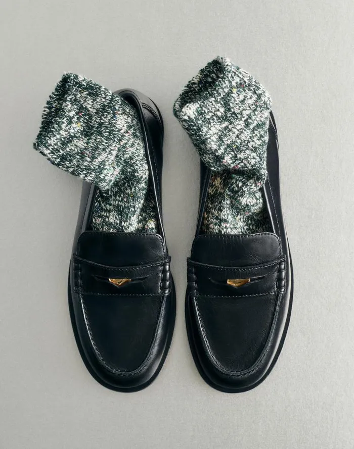 Women The Grayson Penny Loafer True Black Madewell Flats and Loafers