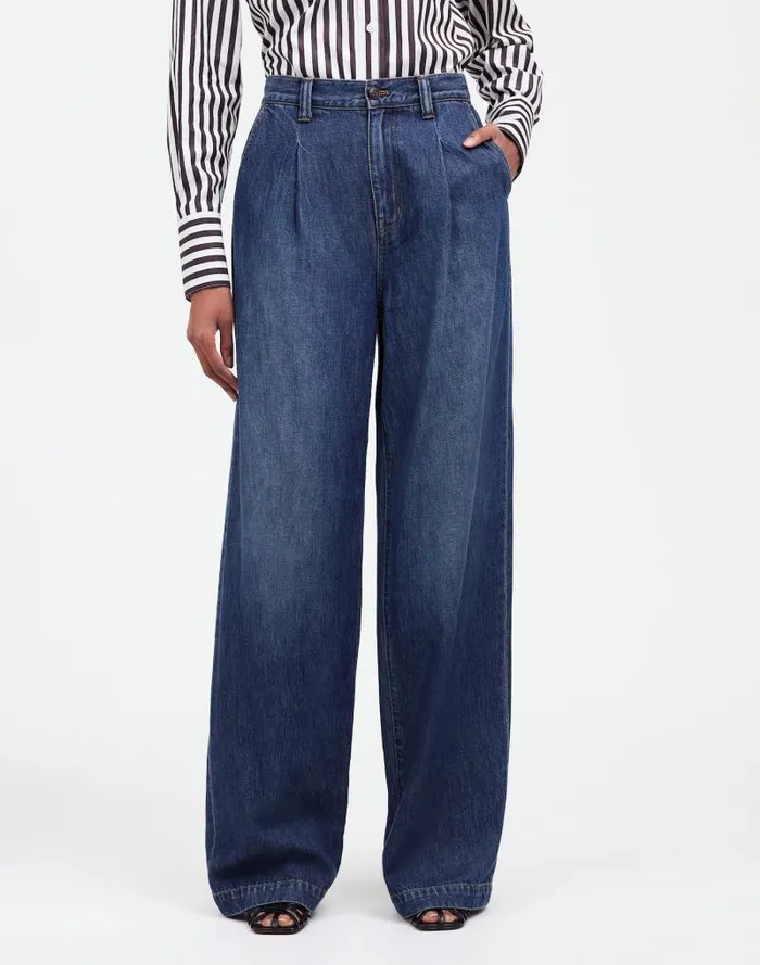 Women The Harlow WideLeg Jean Airy Denim Edition Fieldale Wash Madewell Jeans
