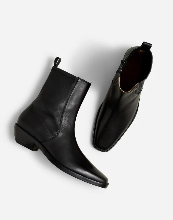 Women The Idris Ankle Boot True Black Madewell Boots