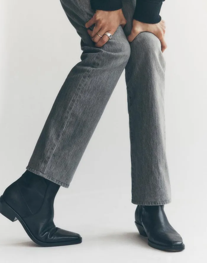 Women The Idris Ankle Boot True Black Madewell Boots