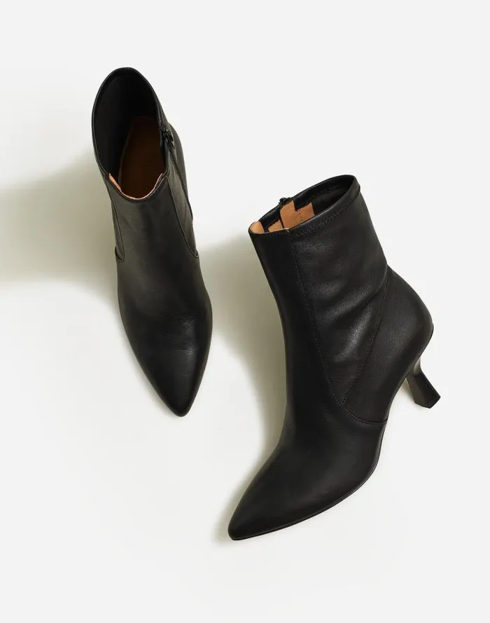Women The Justine Ankle Boot True Black Madewell Boots