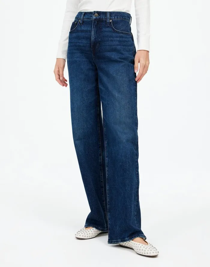 Women The Perfect Vintage WideLeg Jean Nighthawk Wash Madewell Jeans