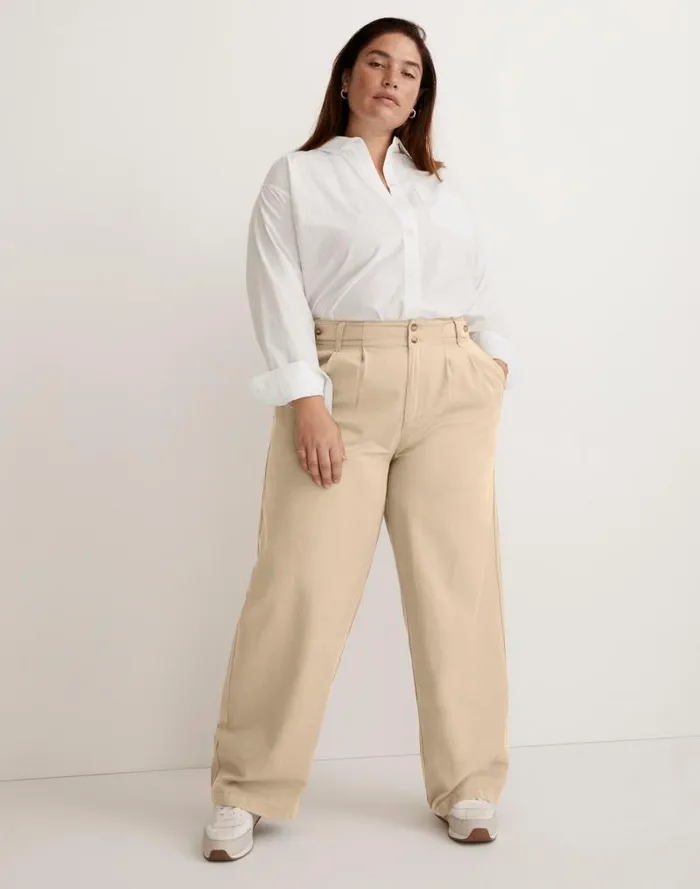 Women The Plus Harlow WideLeg Pant In Drapey Twill Harvest Moon Madewell Pants Women The Plus Harlow WideLeg Pant In Drapey Twill Harvest Moon Madewell Pants